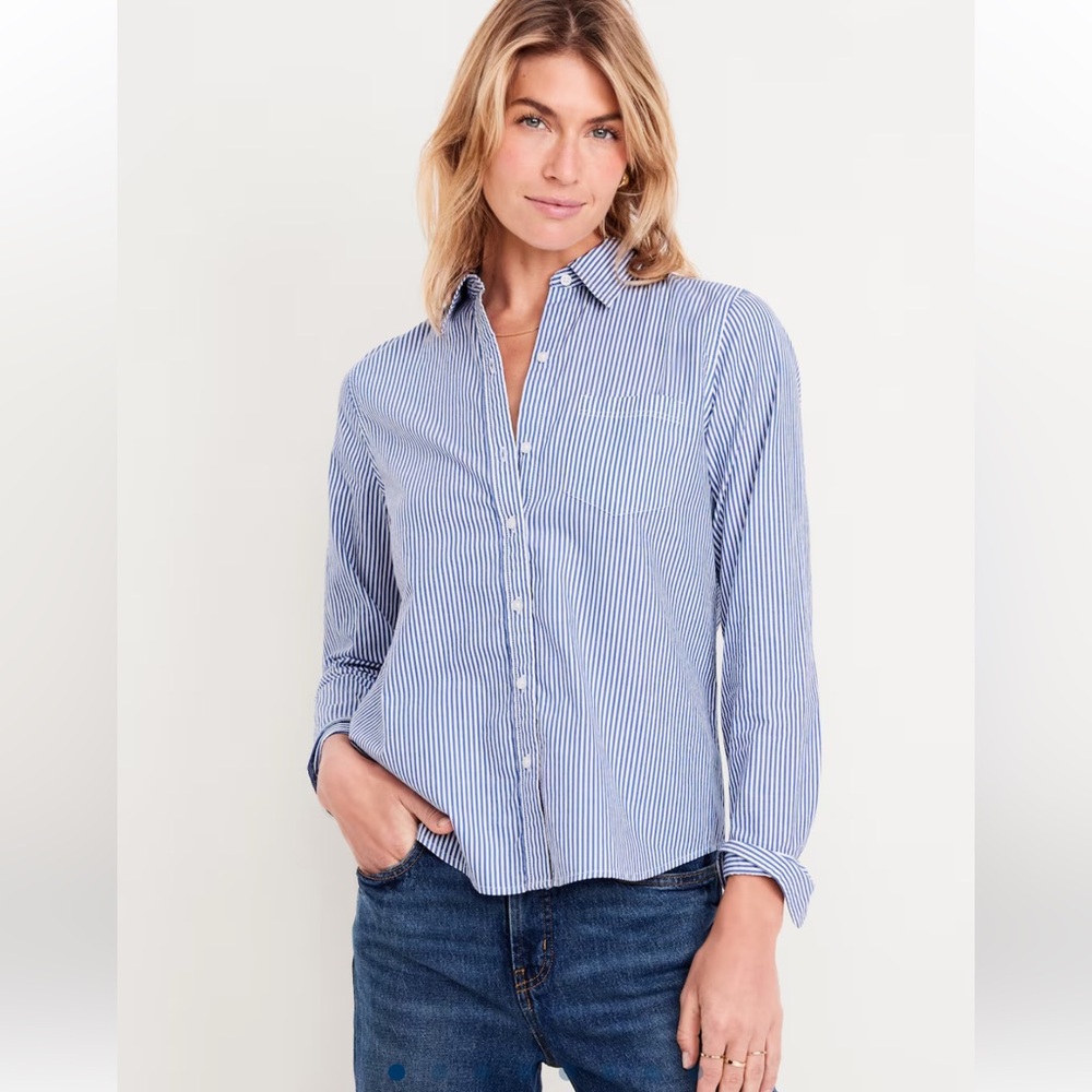 Classic Button-Down Striped Shirt